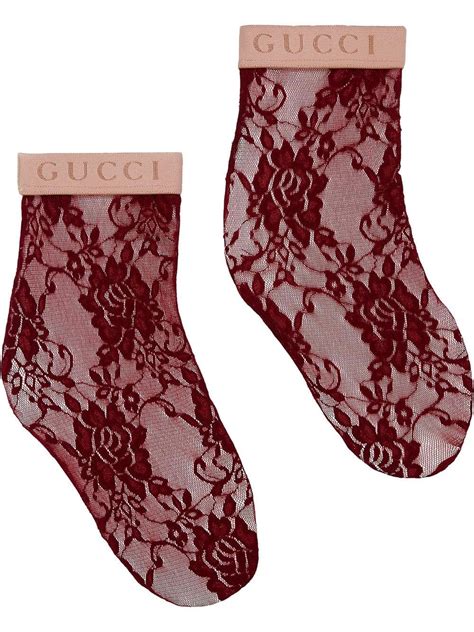 gucci lace socks|gucci ankle socks women's.